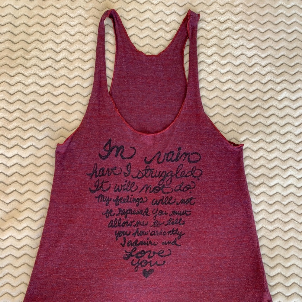 American Apparel Magenta Pink Red Tank Top Medium